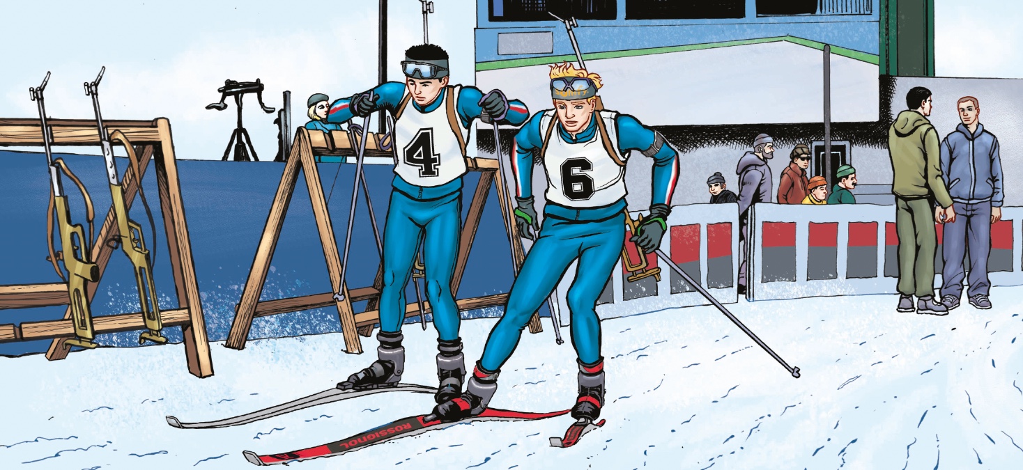 Première Cible Extrait Biathlon, coupe du monde, ski de fond, carabine, cible, Martin Fourcade, Quentin Fillon-Maillet, Simon Desthieux, Antonin Guigonnat, magazine, nouveau, presse, Beniamino Delvecchio